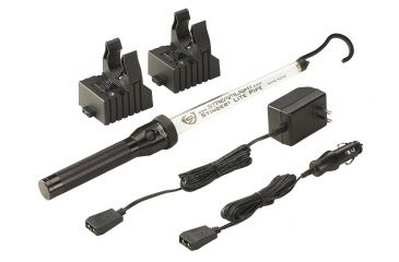 Image of Streamlight Stinger Lite Pipe Flashlight / Work Light, 120V AC/DC - 2 Holders, NiMH, 75685