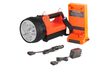 Image of Streamlight Litebox 1Million Rechargeable Li-Ion Battery Pack 3300 Lumens Long-Range Search and Scene Flashlight, Standard System, Orange, 46201