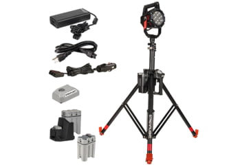 Image of Streamlight Portable Scene Light III SL-P6 Lithium-Ion Battery and AC/DC 10000 Lumens Spotlight with Tripod System, Black, 46105