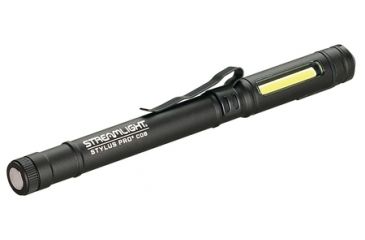 Image of Streamlight Stylus Pro COB USB Rechargeable Worklight/Penlight, 160/40 Lumens/Flash w/ 19in USB Cord, Black, Box, 66702