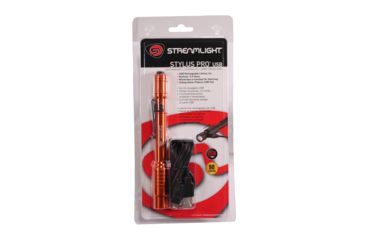 Image of Streamlight Stylus Pro Usb Rechargeable Penlight, Orange - 66147