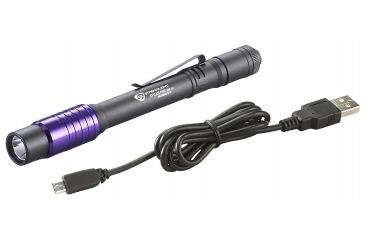 Image of Streamlight Stylus Pro USB UV Rechargeable Penlight,325mW w/USB Cord,Holster 66149