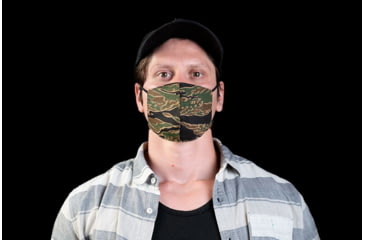 Image of Strike Industries Mask Sleeve With Head Loop, Tigerstripe Camo, One Size, SI-TIGERMASKSLEEVE