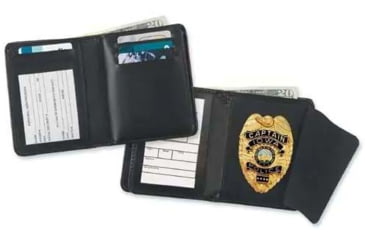 Image of Strong Leather Deluxe Single Id Hidden Badge Wallet - 79233-0002