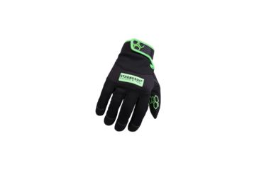 Image of StrongSuit Grasper Gloves, Black/Green, Medium 50600-M