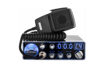 Image of Stryker Compact 10 Meter Radio Multi-Color Faceplate Echo And Talkback, Black SR447HPC2