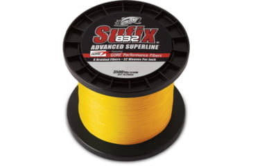 Image of Sufix 832 Braid 20lb Line, Hi-Vis Yellow, 3500 Yds, 660-420Y