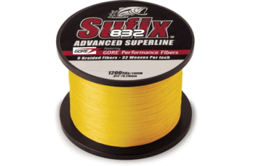 Image of Sufix 832 Braid 50lb Line, Hi-Vis Yellow, 1200 Yds, 660-350Y