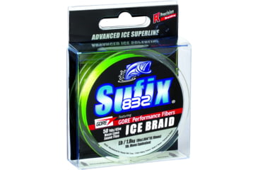 Image of Sufix 832 Ice Braid Line 6Lb 50Yd Neon Lime, 671-006L