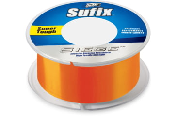 Image of Sufix Siege 4lb Line, Neon Tangerine, 330 Yds, 662-104NT