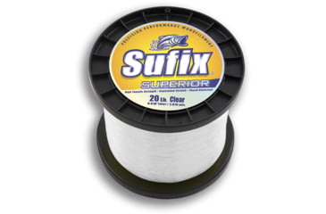 Image of Sufix Superior Monofilament Line 130lb 820yd Clear 2.2lb Spool, 647-600