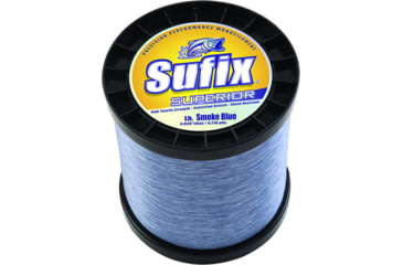 Image of Sufix Superior Monofilament Line 80lb 1445yd Smoke Blue 2.2lb Spool, 647-980