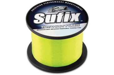 Image of Sufix Tritanium Plus Tritanium Plus Advanced Copolymer Line, 12 lb Test 1/4 lb Spool, Chartreuse, 696-112CH