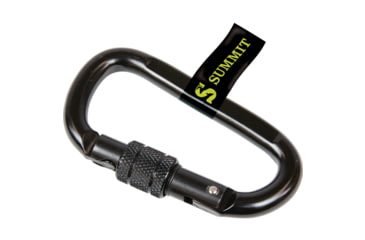Image of Summit Treestands Locking Carabiner, 1 Pack, Black, SU83125