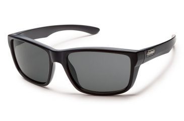 Image of Suncloud Polarized Optics Mayor Sunglasses - Matte Black Frame/Gray Polarized Polycarbonate Lens S-MAPPGYMB