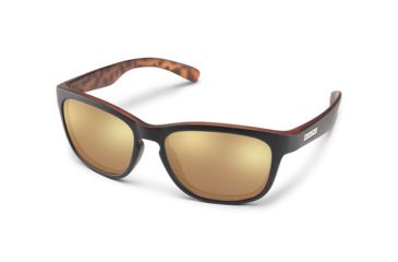 Image of Suncloud Polarized Optics Cinco, Color - Black Havana Backpaint, Lens Color - Polar, 2023302GV55DE