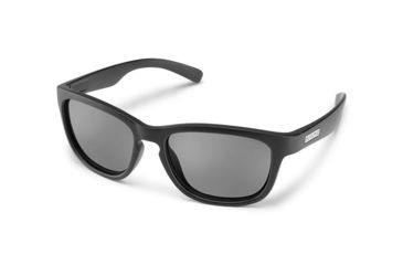 Image of Suncloud Polarized Optics Cinco, Color - Matte Black, Lens Color - Polarized Gray, 20233000355M9