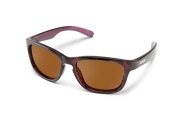 Image of Suncloud Polarized Optics Cinco, Color - Violet Havana, Lens Color - Polarized Brow, 2023305ZE55HB
