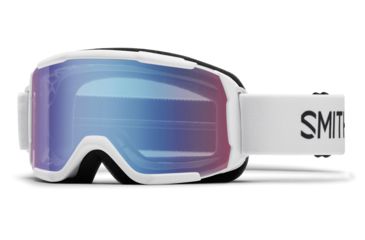 Image of Smith Optics Daredevil Youth Goggles-White-Blue Sensor Mirror