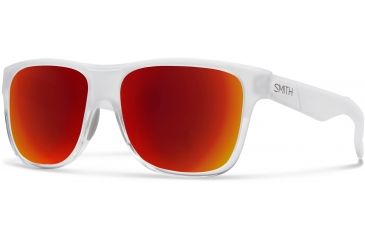 Image of Suncloud Polarized Optics Lowdown Sunglasses-Crystal-Red Sol-X Mirror