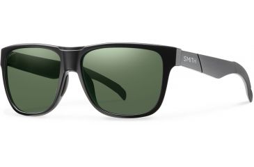 Image of Suncloud Polarized Optics Lowdown Sunglasses-Matte Black-ChromaPop Polar Gray Green