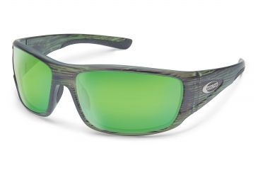 Image of Suncloud Polarized Optics Tribute Sunglasses, Matte Green Stripe S-TIPPGMGMS