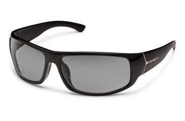 Image of Suncloud Polarized Optics Turbine, Color - Black, Lens Color - Polarizedized Gray, S-TUPPGYBK