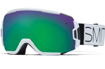 Image of Suncloud Polarized Optics Vice Goggle-White Block-Green Sol-X Mirror