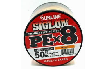 Image of Sunline Siglon PEx8 8-Strand Braided Line 50lb 1968yd Orange Tight Weave Low Diameter, 63053862