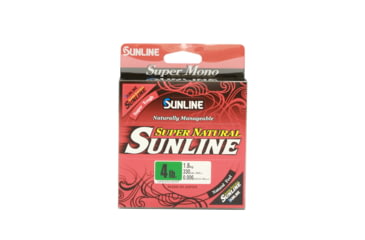 Image of Sunline Super Natural Monofilament Line 12lb 330yd Jungle Green Spool, 63758778