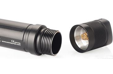 Image of Sunwayman V25C CREE XM-L2 LED Flashlight, 780 Lumens, Black, Runs on 2x CR123A or 1x18650 Battery Not Included SUNWAYMAN-V25C-XML2