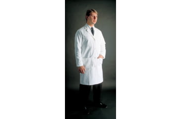 Image of Superior Uniform MenS Cotton Twill Lab Coats, Worklon 423-46