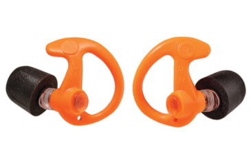 Image of SureFire Comply EP10 Full Block Earplugs, Foam Tipped, Small, 1 Pair, Orange, EP10-OR-SPR