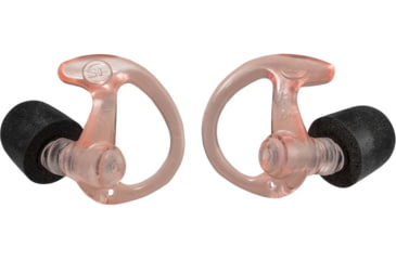 Image of SureFire COMPLY FOAM TIPPED, FULL BLOCK EARPLUGS, MEDIUM, 25 PAIR, CLEAR, Clear, Medium, EP10-MPR-BULK