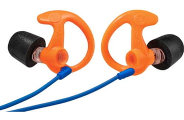 Image of SureFire COMPLY FOAM TIPPED, FULL BLOCK EARPLUGS, MEDIUM, 25 PAIR, ORANGE, Orange, Medium, EP10-OR-MPR-BULK