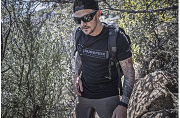 Image of SureFire Suppressor Stamp T-Shirt - Men's, 100% Cotton, Black, 3XL SST-SUP-BK-3XL