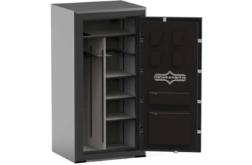 Image of Surelock Security Flag Safe 25 Gun and Home Safe w/SecuRam Lock, 25 Capacity, 12 Gauge Steel, Grey, 3418988