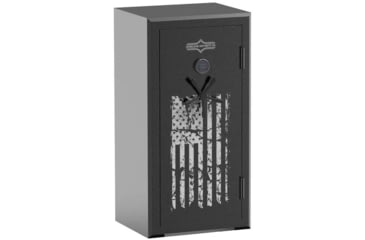 Image of Surelock Security Flag Safe 25 Gun and Home Safe w/SecuRam Lock, 25 Capacity, 12 Gauge Steel, Grey, 3418988