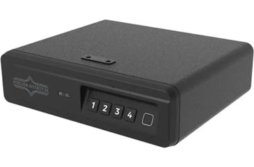 Image of Surelock Security QuickTouch Drawer Vault Digital Gun Safe w/ Bioscanner, Surelock stealth, 4-key code, Heavy Duty Steel, Black, 3418980