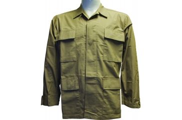 Image of Surplus BDU Top 4 Pocket Khaki, Small - Long Sleeve BDU-T-4-KH-SL