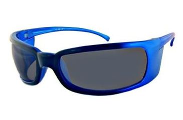 Image of Survival Optics Sunglasses Wraps Flash Sunglasses, Blue Frames, Smoke Lens 3712