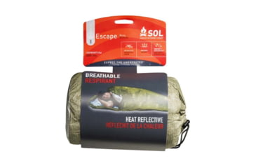 Image of Survive Outdoors Longer Escape Bivvy With Hood, Green, 0140-1236