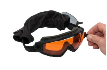 Image of SWISSEYE G-Tac w/3 Anti-Fog Lenses Ballistic Goggles, Black, Adjustable, 15601093