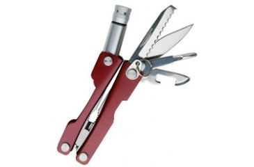 Image of SwissTech Key Ring Multi-Tool 8-in-1, Red STT35000