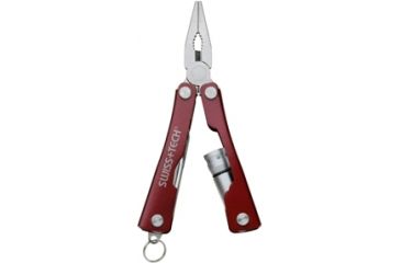Image of SwissTech Key Ring Multi-Tool 8-in-1, Red STT35000