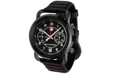 Image of Szanto Icon Roland Sands Chrono Watches, Black Dial, Black Strap, Black, One Size, IC RS 2252
