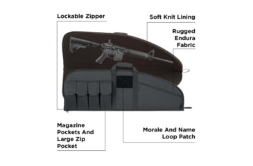 Image of Tac-Six Pride6 Combat Tactical Rifle Case, Black, 37in, 10642