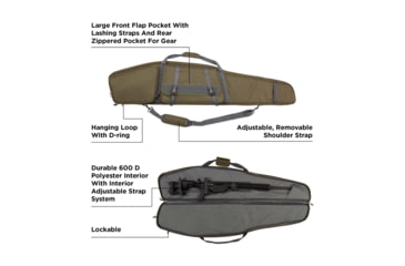 Image of Tac-Six Pride6 Garrison Rifle Case, Od Green, 55in, 10954