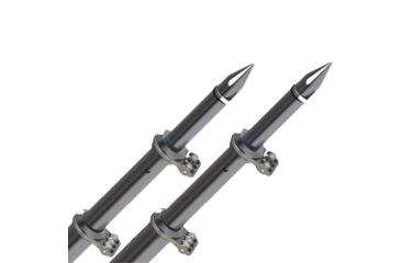 Image of TACO Marine 18' Deluxe Outrigger Poles w/Rollers - Silver/Black 75106