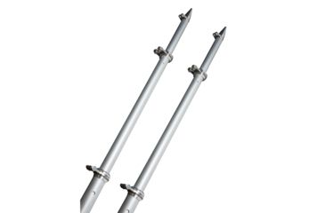 Image of TACO Marine 18' Deluxe Outrigger Poles w/Rollers - Silver/Silver 75105